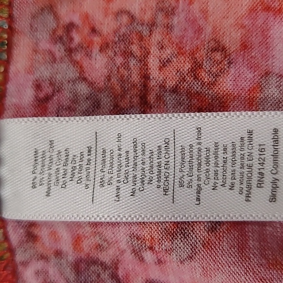 COPY - Lula Roe red floral blouse Size: S. - Picture 5 of 5